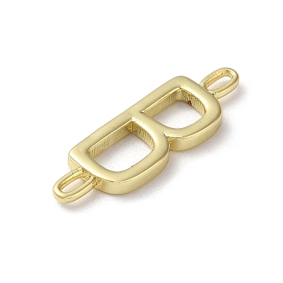 Rack Plating Brass Connector Charms KK-P245-07G-B-1