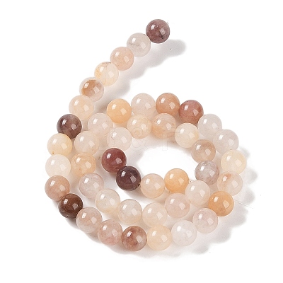 Natural Violet Strawberry Quartz Beads Strands G-P530-B02-03-1