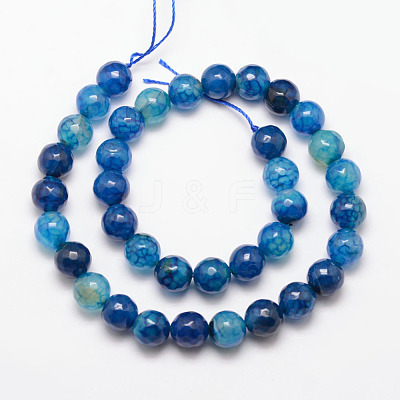 Natural Agate Bead Strands X-G-K166-07F-10mm-03-1