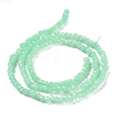 Baking Paint Imitation Jade Glass Bead Strands DGLA-A034-J4MM-A22-1