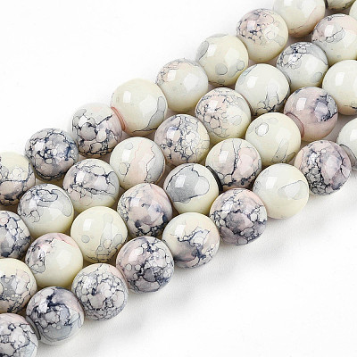 Baking Paint Glass Beads X1-DGLA-N003-10mm-C05-1