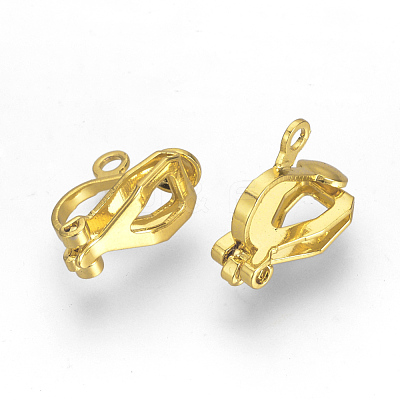 Iron Clip-on Earring Findings X-KK-R071-06G-1