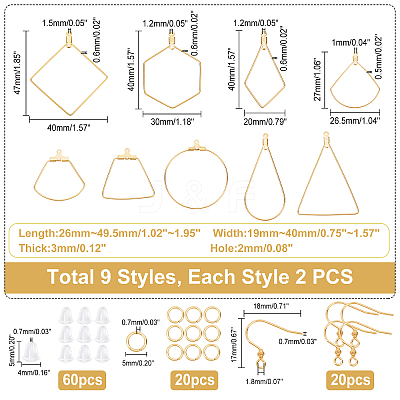 DIY Earring Making Kits STAS-DC0001-49-1
