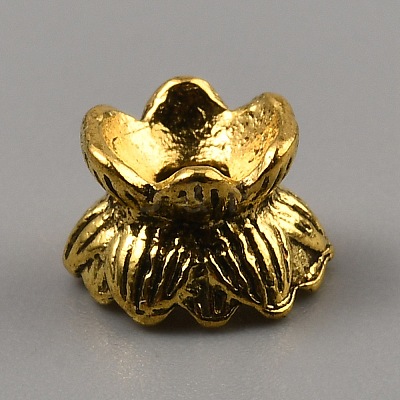 Tibetan Style Alloy Bead Caps FIND-WH0291-08AG-1