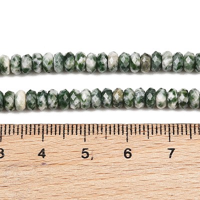 Natural Green Spot Jasper Beads Strands GG-CBAE4D4-A05-01-1