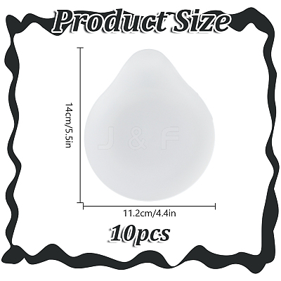 Disposable Plastic Plate AJEW-WH0314-612B-1