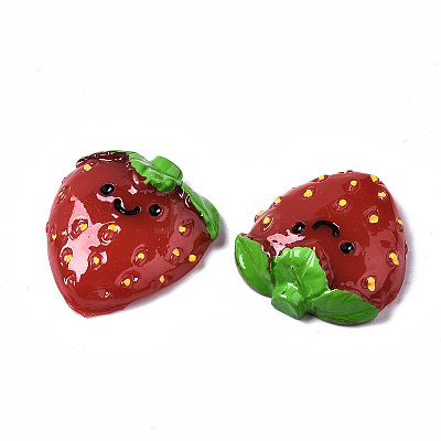 Spray Painted Resin Cabochons CRES-Q215-012-1
