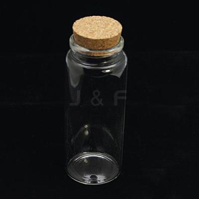 Glass Jar Glass Bottle for Bead Containers X-CON-E008-127x47mm-1