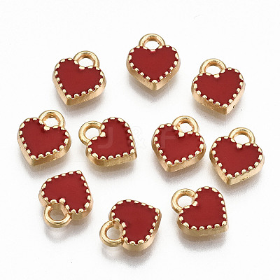 Alloy Enamel Charms ENAM-S126-015C-RS-1