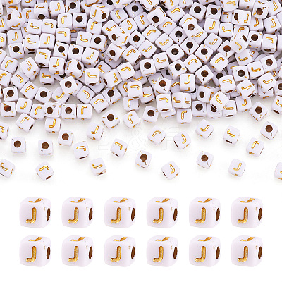 Opaque Acrylic Beads MACR-TAG0001-07J-1
