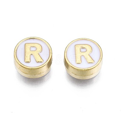 Alloy Enamel Beads ENAM-N052-006-01R-RS-1