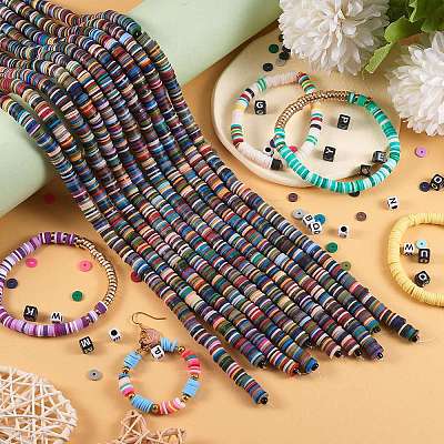 10 Strands Handmade Polymer Clay Beads Strands CLAY-SZ0001-63-1