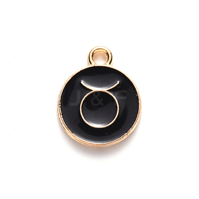 Alloy Enamel Pendants ENAM-S124-01A-08C-1