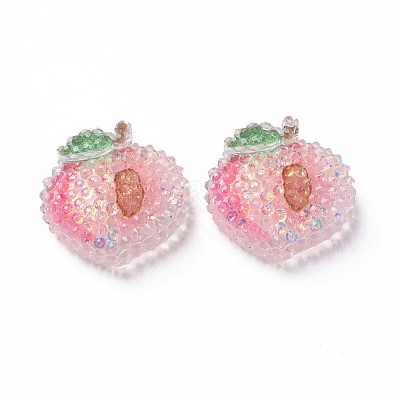 Transparent Epoxy Resin Cabochons CRES-S365-18-1