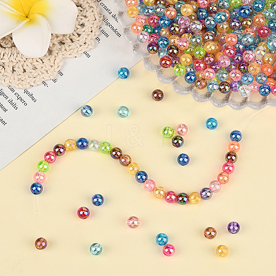 Eco-Friendly Transparent Acrylic Beads OACR-PA0001-30A-01-1