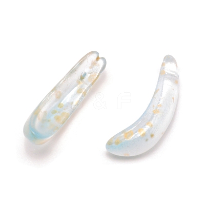 Gold Sand Lampwork Beads LAMP-WH0008-01C-1