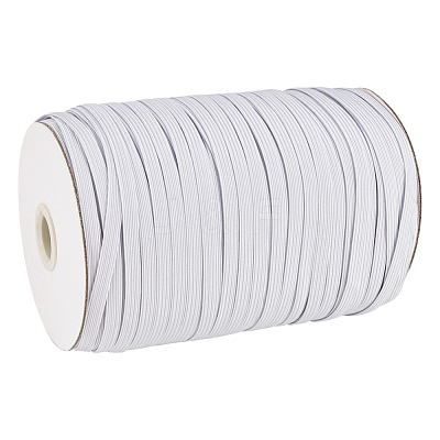 1/4 inch Flat Braided Elastic Rope Cord EC-R030-6mm-01-1