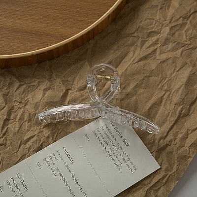 Transparent Plastic Large Claw Hair Clips PHAR-F016-09-1