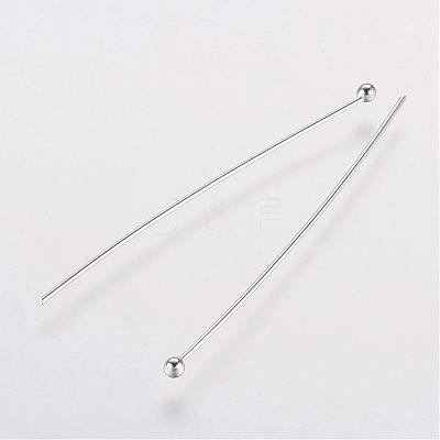 Rack Plating Brass Ball Head Pins KK-E680-03-0.5x40mm-P-1