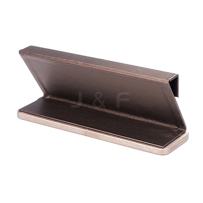 Wooden Covered with PU Leather Earring Stands EDIS-F004-01A-1