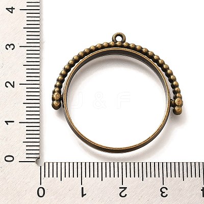 Alloy Open Back Bezel Pendants PALLOY-I223-01AB-1
