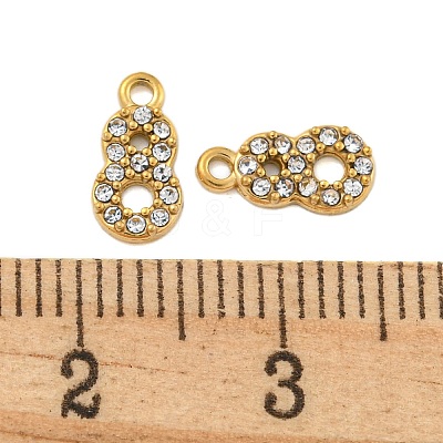 304 Stainless Steel Pendants STAS-L080-002G-08-1