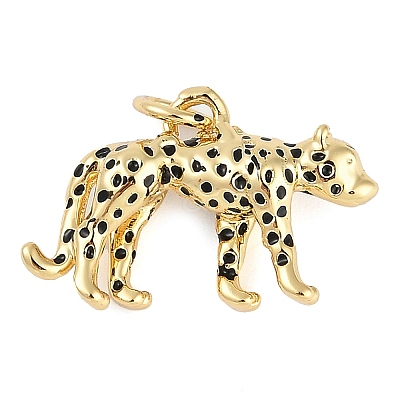 Rack Plating Brass Enamel Pendants X-KK-P287-10G-1