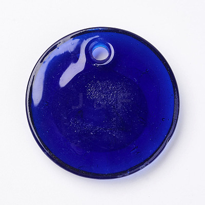 Handmade Lampwork Evil Eye Pendants LAMP-E106-02B-1