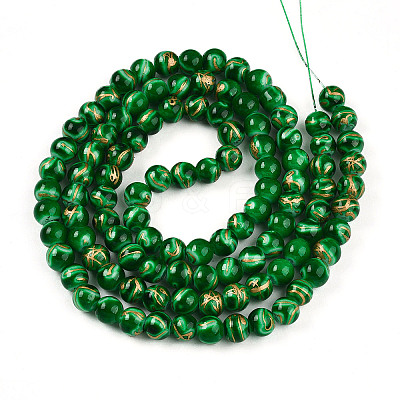 Baking Paint Glass Beads X1-DGLA-N010-8mm-04-1