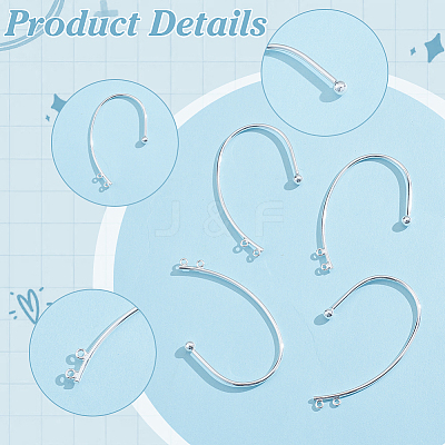 12Pcs Brass Ear Cuff Findings KK-ME0001-78-1