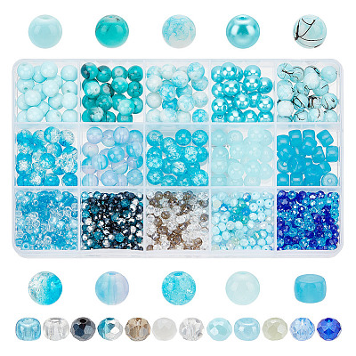 Mixed Styles Glass Beads DIY-HY0001-83B-1