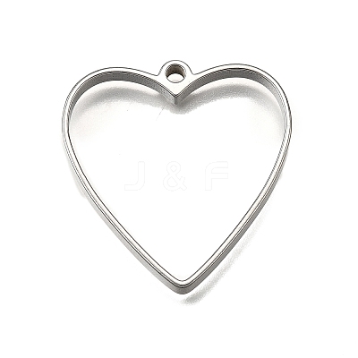 304 Stainless Steel Pendants STAS-S181-01P-H-1