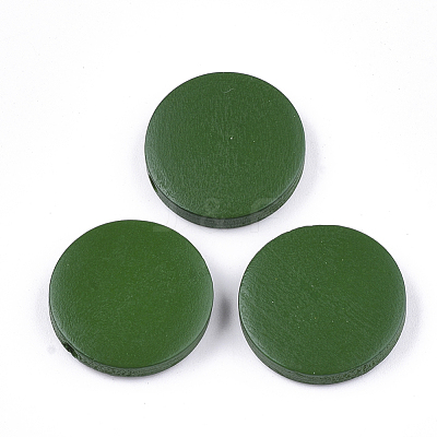 Painted Natural Wood Beads WOOD-S049-02C-04-1
