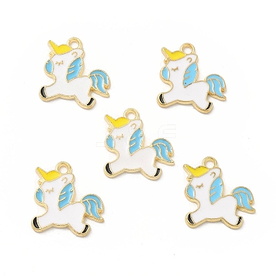 Alloy Enamel Pendants ENAM-M052-07G-A-1