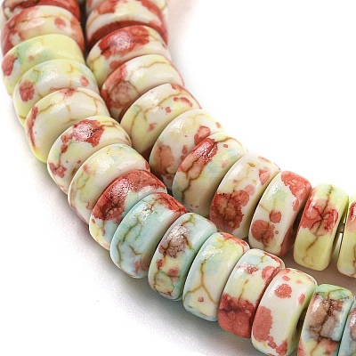 Baking Paint Synthetic Turquoise Beads Strands G-H060-02B-09-1