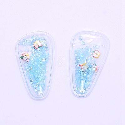 Plastic with Resin and Polymer Clay Accessories RESI-CJC0007-32D-1