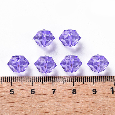 Transparent Acrylic Beads TACR-S154-15B-47-1