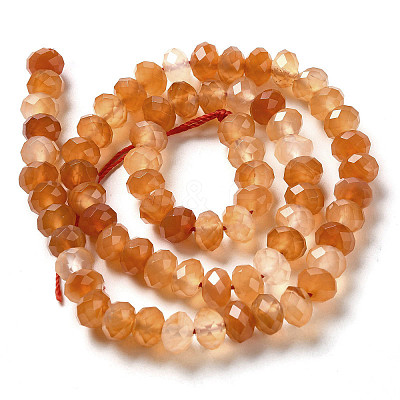 Natural Banded Agate/Striped Agate Beads Strands G-E605-A02-02H-1
