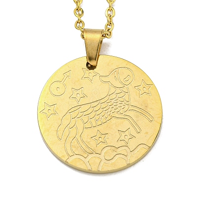 Constellation Pendant Necklaces NJEW-S422-04G-01-1