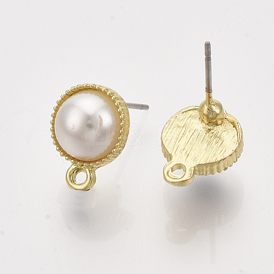 Alloy Stud Earring Findings X-PALLOY-S121-138-1