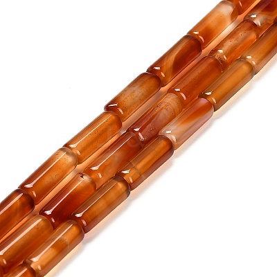 Dyed Natural Agate Beads Strands G-G203-01I-1