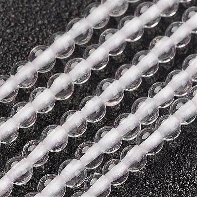 Natural Quartz Crystal Bead Strand G-G680-23-1