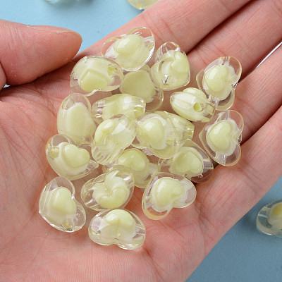 Transparent Acrylic Beads TACR-S152-08A-07-1
