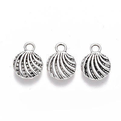 Tibetan Style Alloy Charms TIBEP-S319-095AS-RS-1