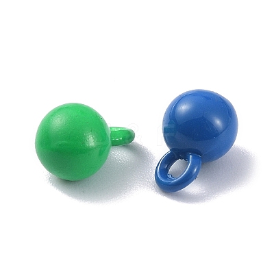 Spray Painted Alloy Pendant PALLOY-Q445-03-1