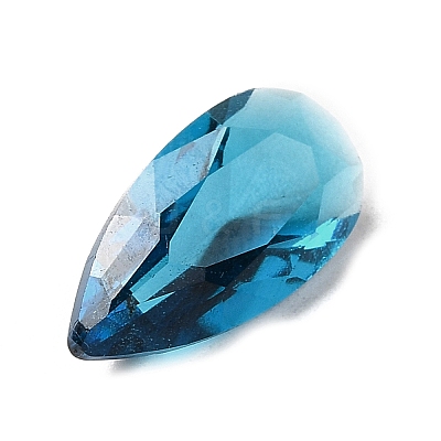 Pointed Back Glass Rhinestone Cabochons GLAA-B012-32E-1