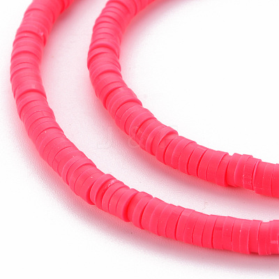 Handmade Polymer Clay Bead Strands X-CLAY-T002-4mm-69-1
