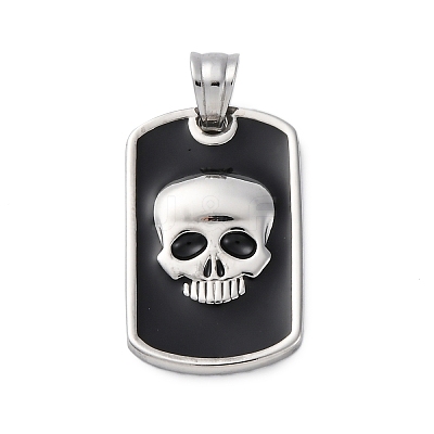 304 Stainless Steel Enamel Pendants STAS-U043-06A-P-1