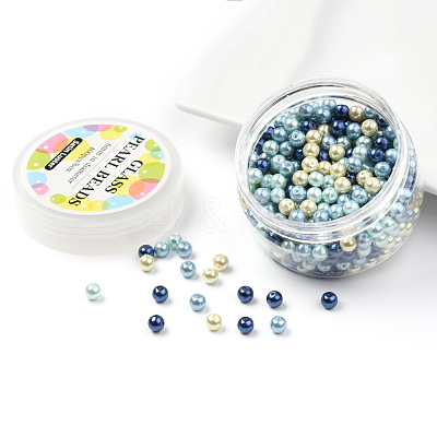 Glass Pearl Bead Sets HY-JP0001-02-N-1