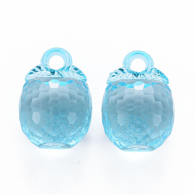 Autumn Theme Transparent Acrylic Pendants TACR-T024-04B-946-1